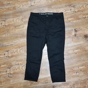 R Jeans Cropped Denim 31 High Rise Black Urban Contemporary